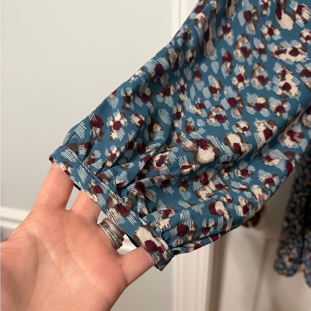 Leopard Umgee Flowy Dress Sz L - Picture 5 of 8